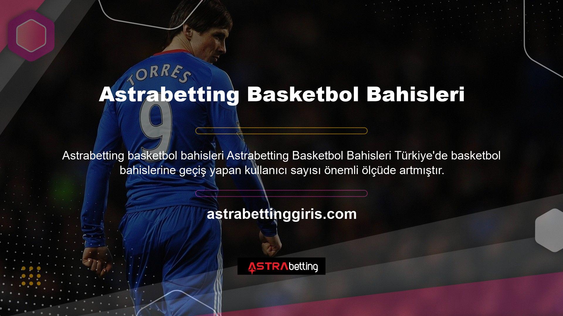 Astrabetting bahis sitesi, ilk olarak Türk oyuncular için oluşturulduğundan beri basketbol bahislerinde büyük ilerlemeler kaydetmiştir
