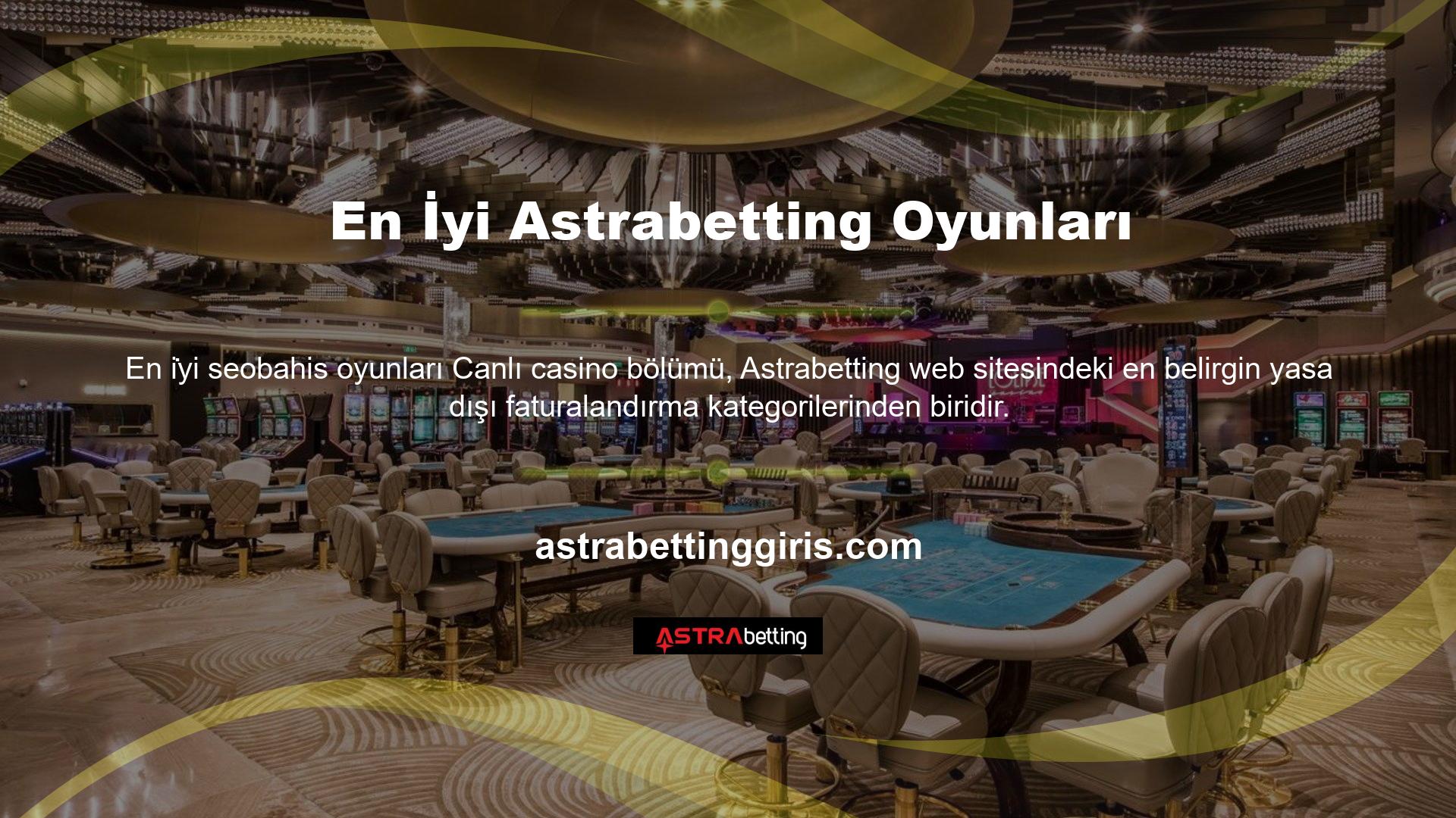 Özellikle lobilerin ve yerleşik casinoların yıllar önce yasaklandığı Türkiye'de, Astrabetting gibi premium casino siteleri casino meraklıları arasında yüksek talep görüyor